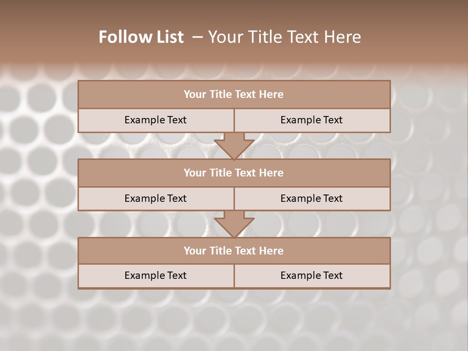 Grid Round Macro PowerPoint Template