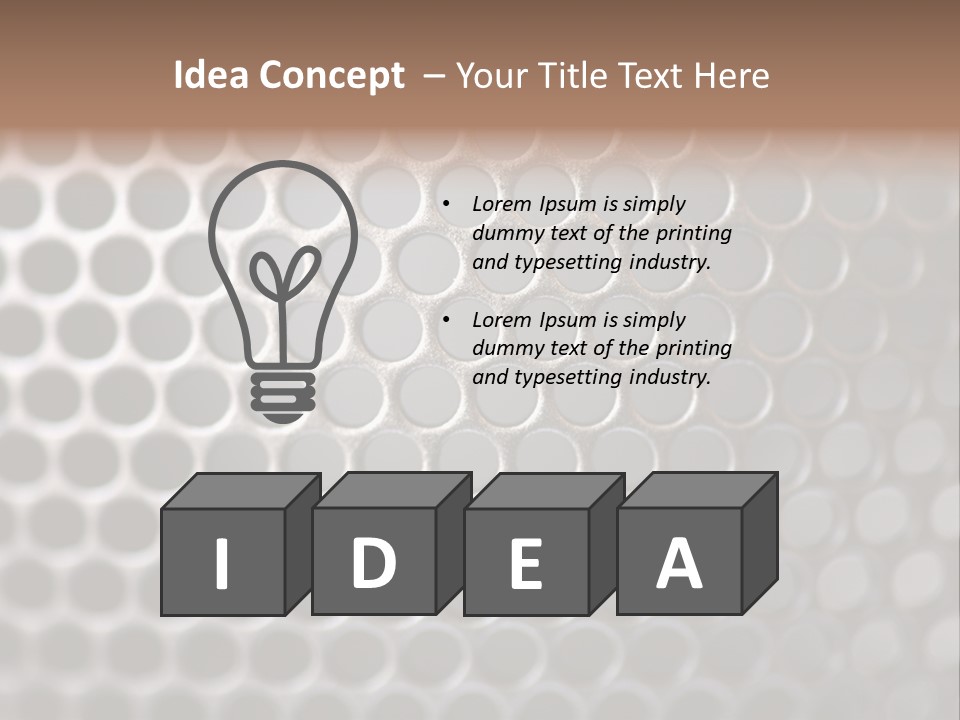 Grid Round Macro PowerPoint Template
