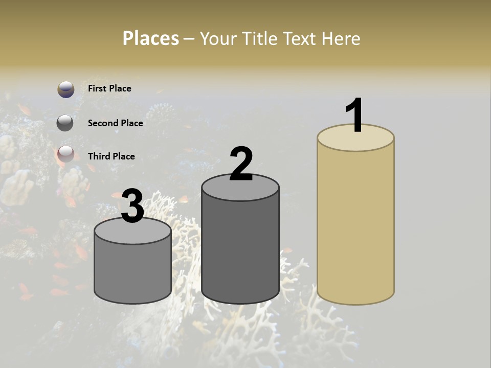 Poisson Perroquet Bouteilles De Plong Eau PowerPoint Template