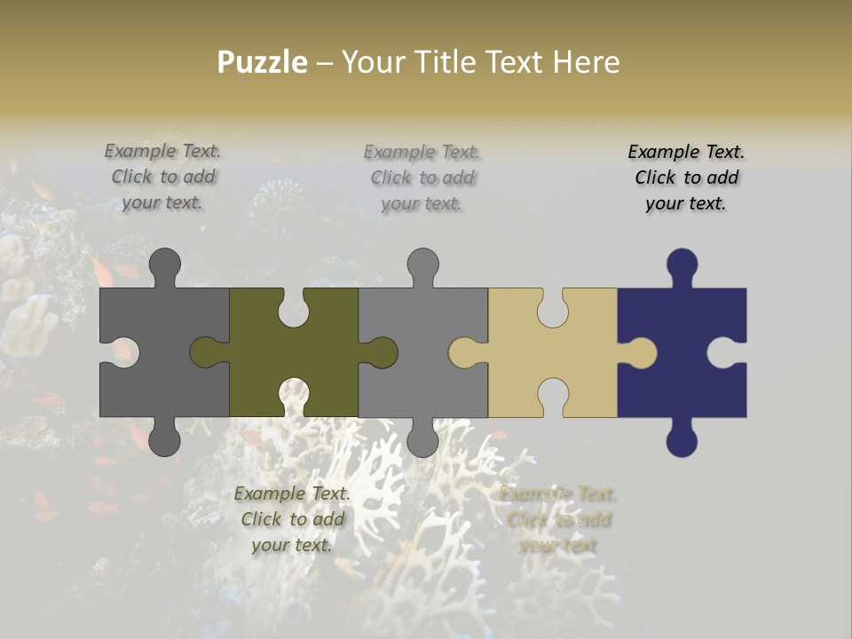 Poisson Perroquet Bouteilles De Plong Eau PowerPoint Template