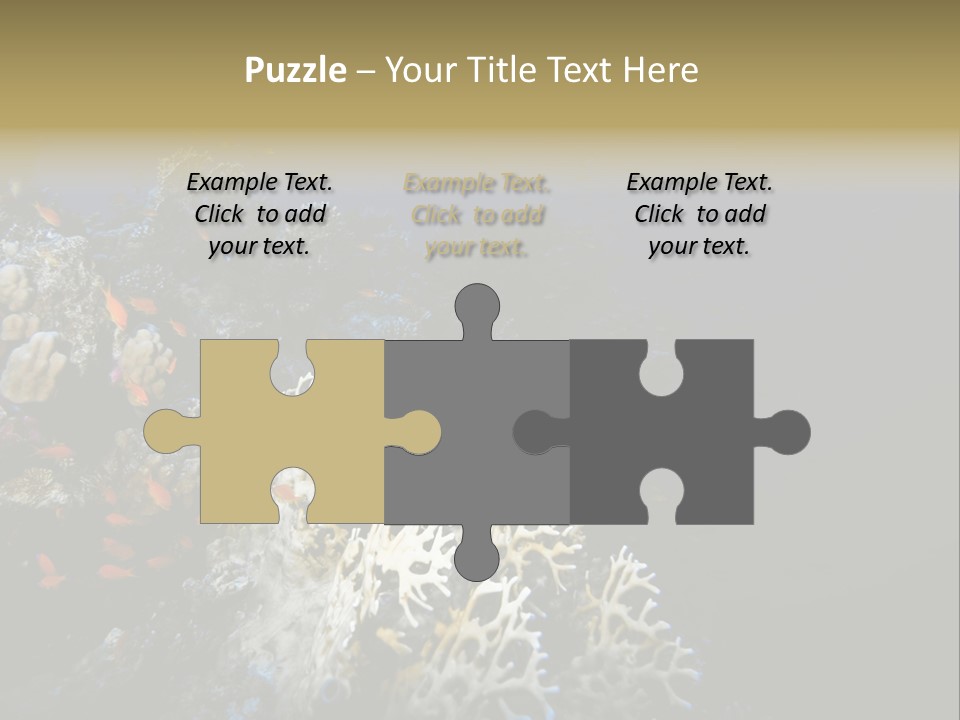 Poisson Perroquet Bouteilles De Plong Eau PowerPoint Template