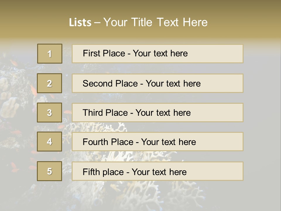 Poisson Perroquet Bouteilles De Plong Eau PowerPoint Template