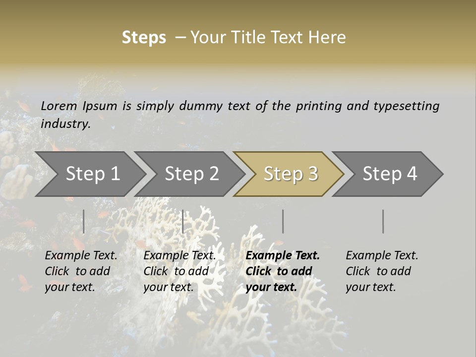 Poisson Perroquet Bouteilles De Plong Eau PowerPoint Template