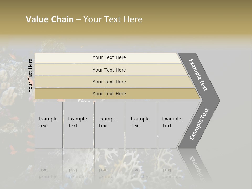 Poisson Perroquet Bouteilles De Plong Eau PowerPoint Template