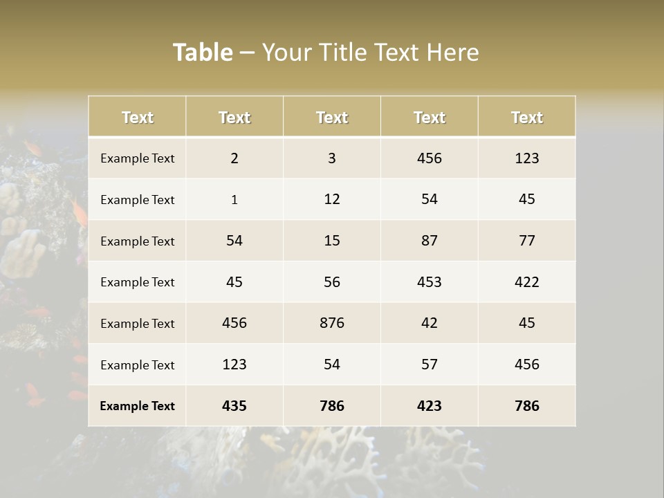 Poisson Perroquet Bouteilles De Plong Eau PowerPoint Template