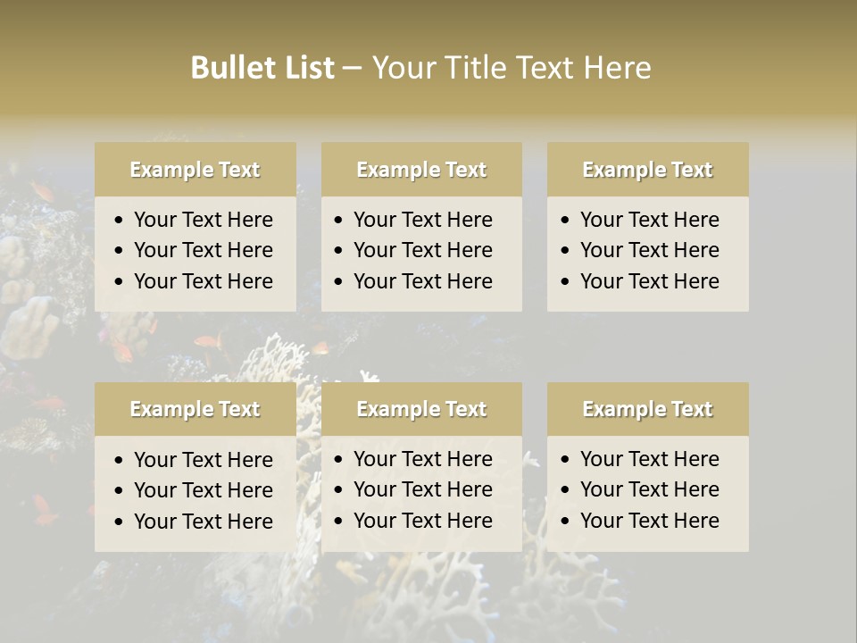 Poisson Perroquet Bouteilles De Plong Eau PowerPoint Template