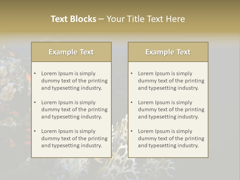 Poisson Perroquet Bouteilles De Plong Eau PowerPoint Template