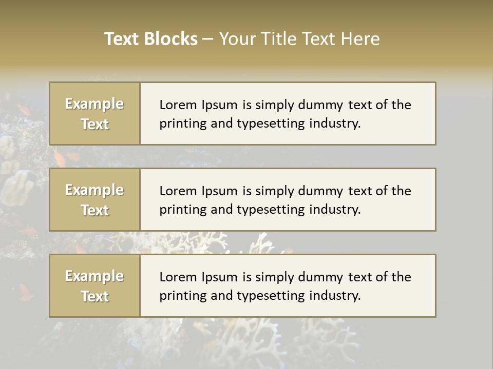 Poisson Perroquet Bouteilles De Plong Eau PowerPoint Template