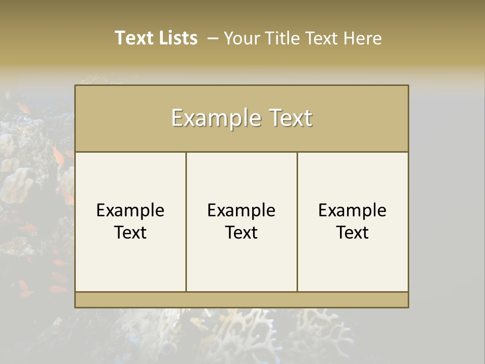 Poisson Perroquet Bouteilles De Plong Eau PowerPoint Template