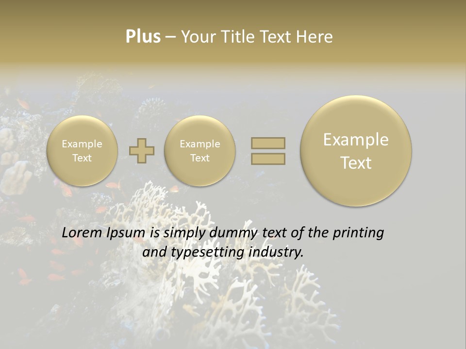 Poisson Perroquet Bouteilles De Plong Eau PowerPoint Template