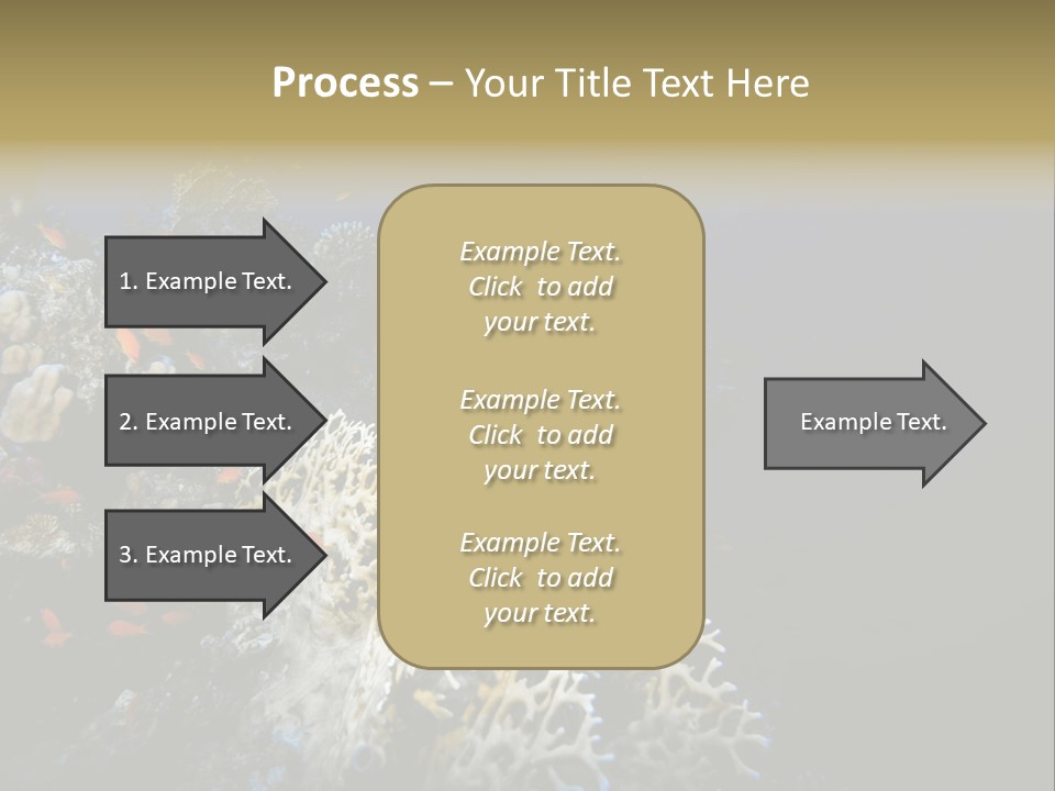 Poisson Perroquet Bouteilles De Plong Eau PowerPoint Template