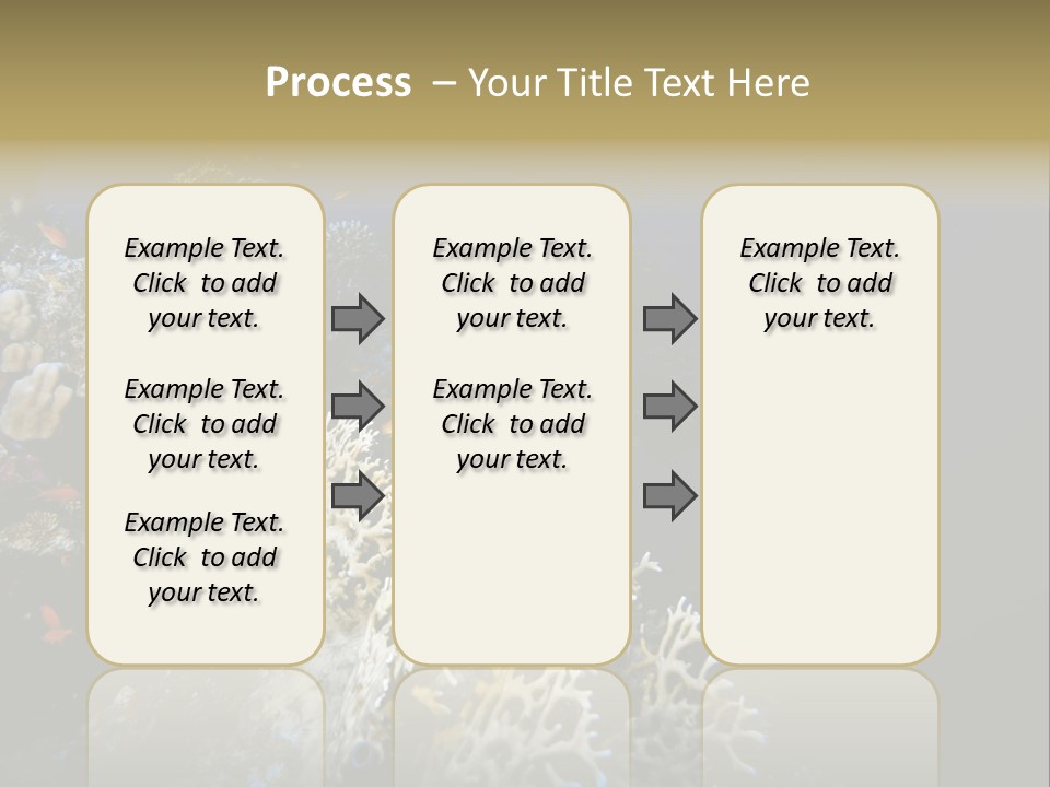 Poisson Perroquet Bouteilles De Plong Eau PowerPoint Template