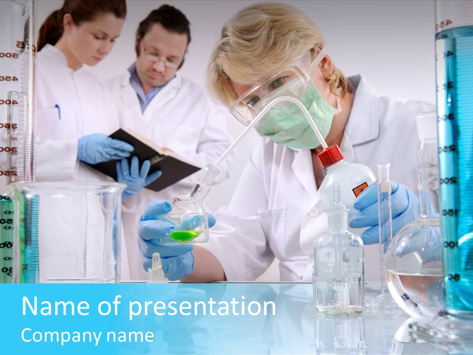 Faculty Beaker Test PowerPoint Template