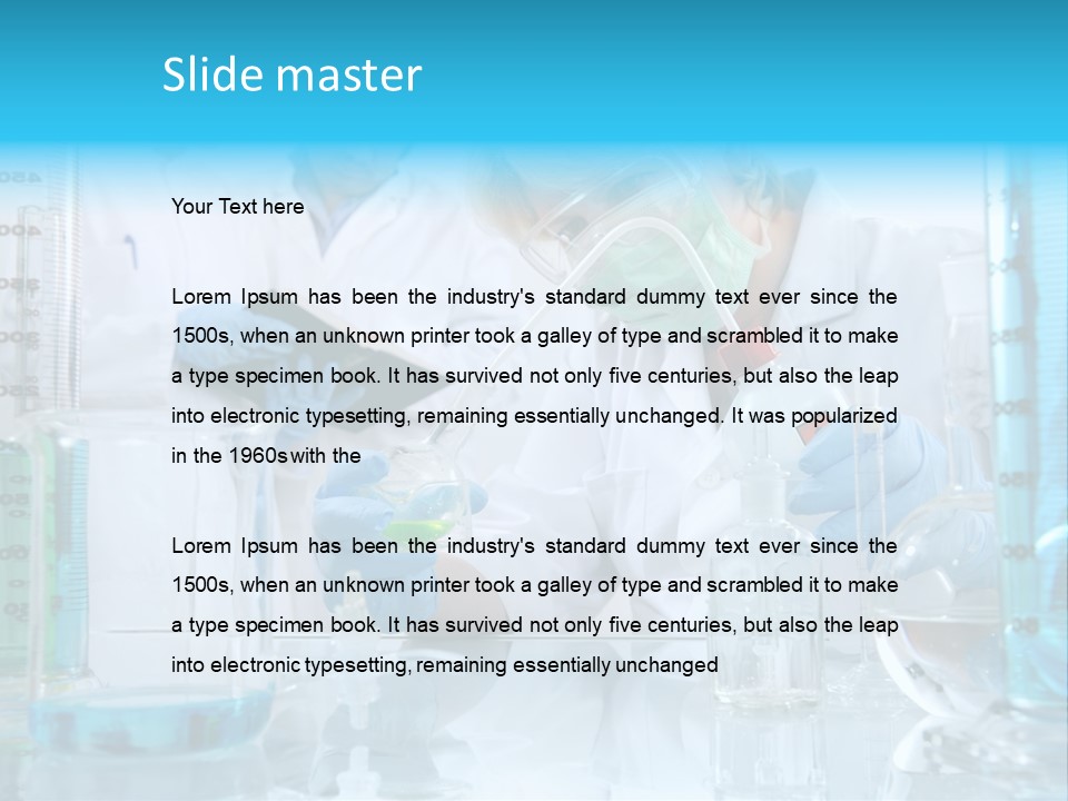 Faculty Beaker Test PowerPoint Template