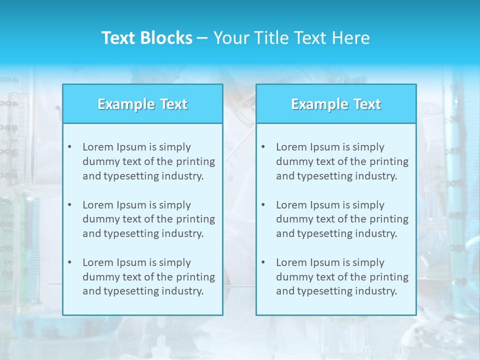 Faculty Beaker Test PowerPoint Template