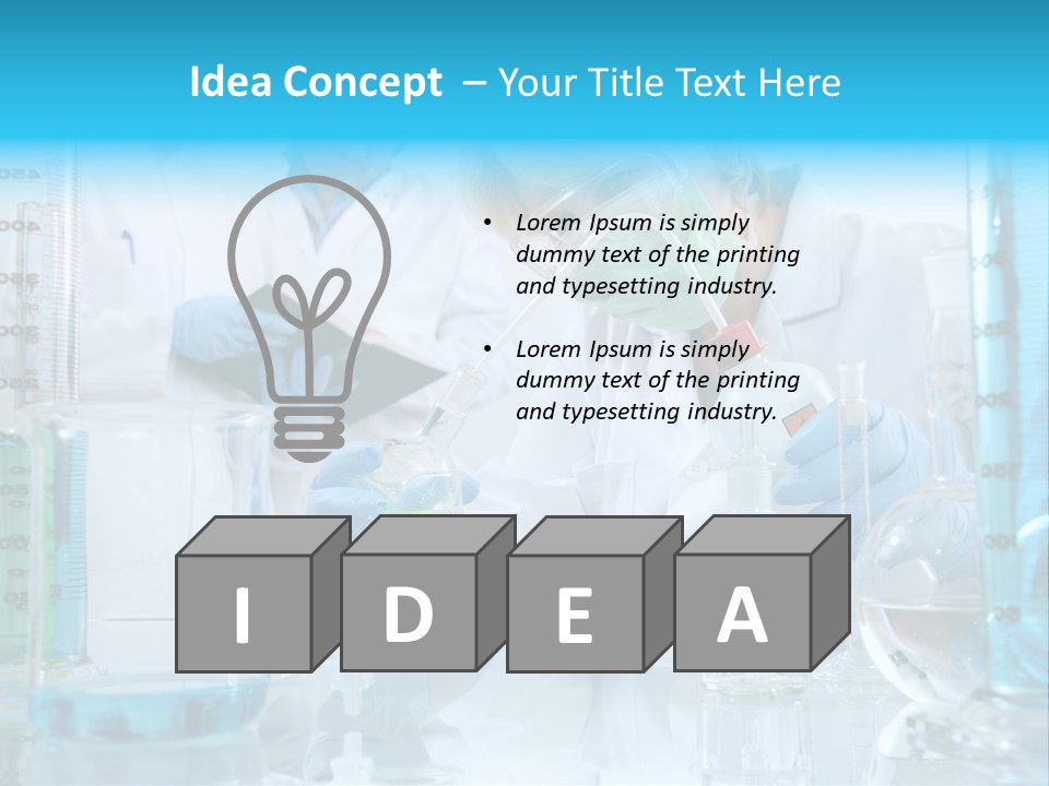 Faculty Beaker Test PowerPoint Template