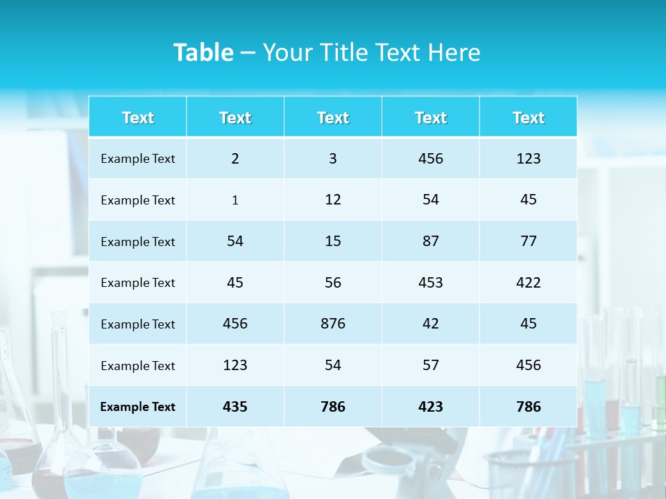 One Chemistry Liquid PowerPoint Template