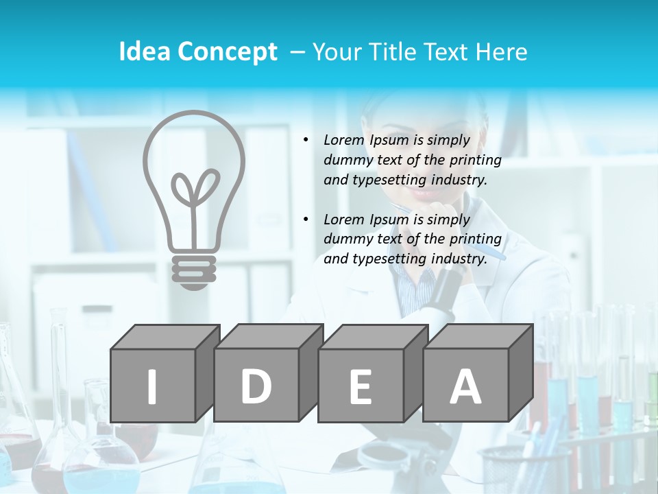 One Chemistry Liquid PowerPoint Template