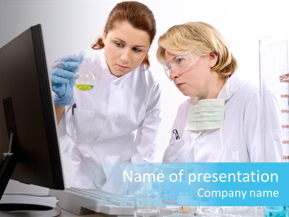 Liquid Chemist Team PowerPoint Template