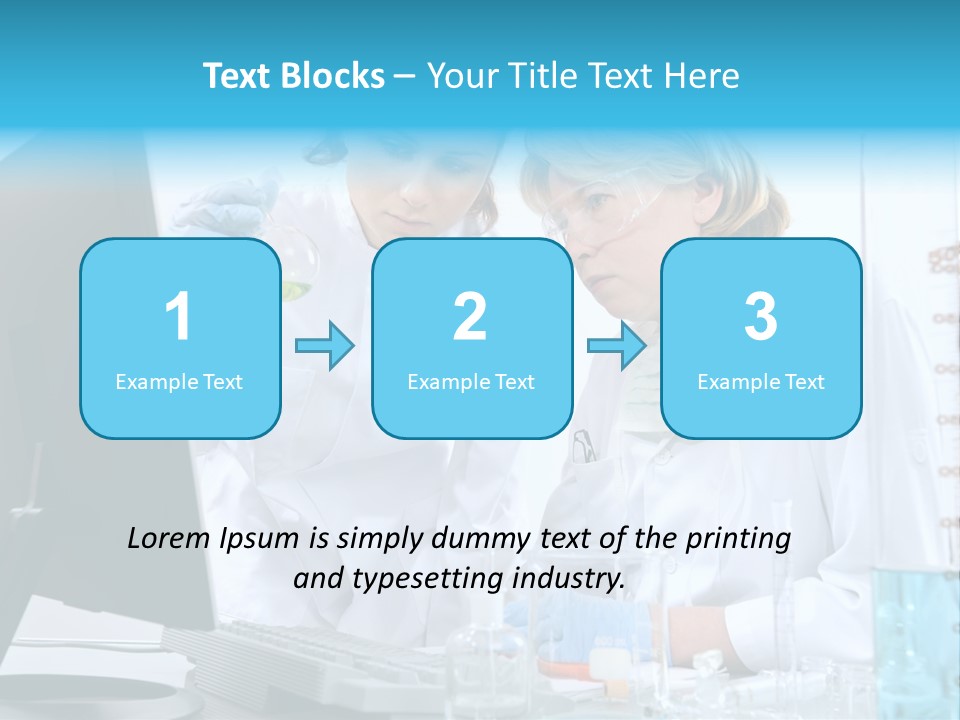 Liquid Chemist Team PowerPoint Template