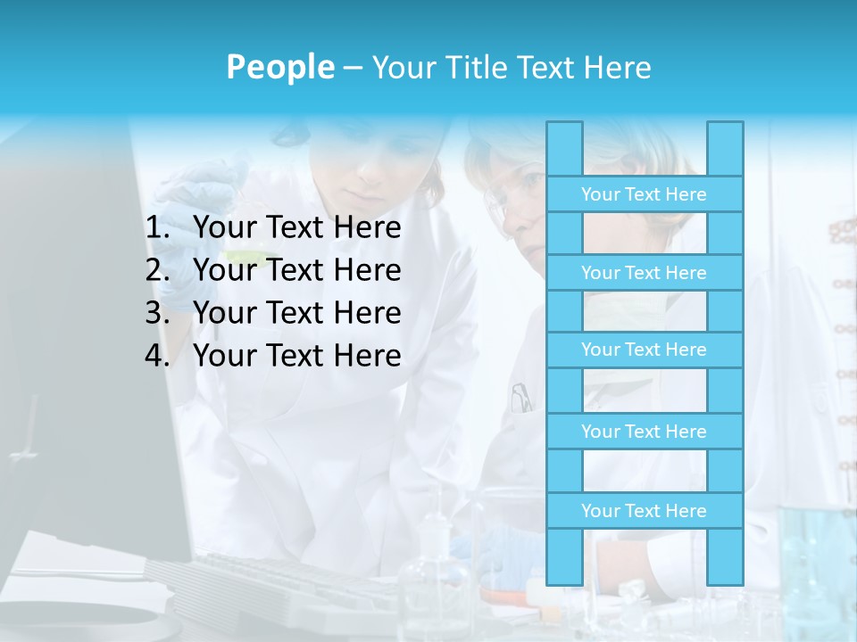 Liquid Chemist Team PowerPoint Template
