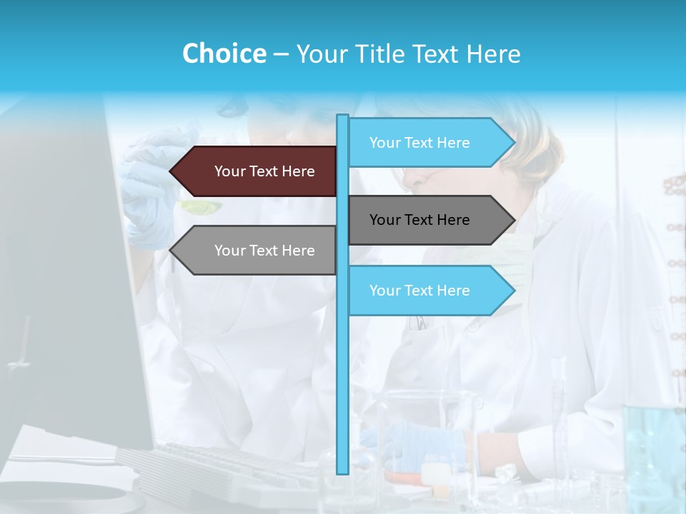 Liquid Chemist Team PowerPoint Template