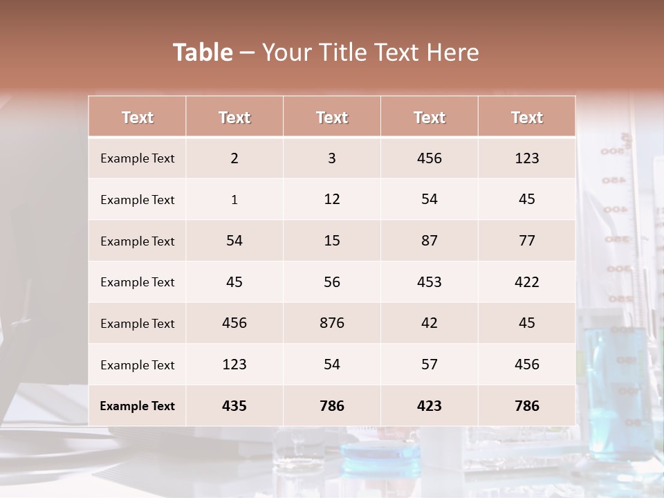 Laboratory Biotechnology Test PowerPoint Template