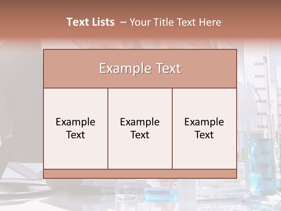Laboratory Biotechnology Test PowerPoint Template