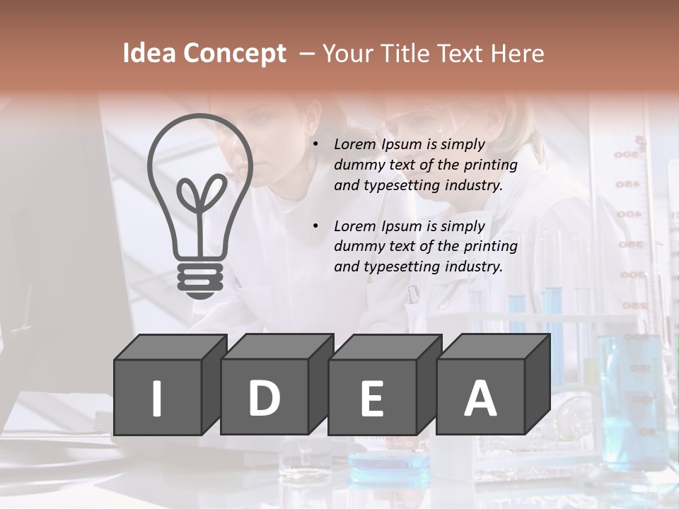 Laboratory Biotechnology Test PowerPoint Template