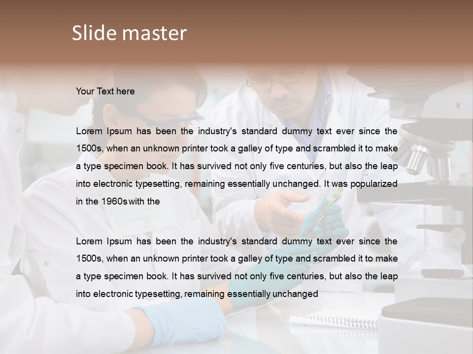 Liquid Work Research PowerPoint Template