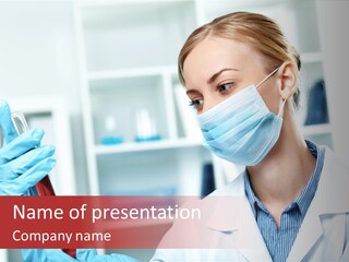 Healthcare Tube Care PowerPoint Template