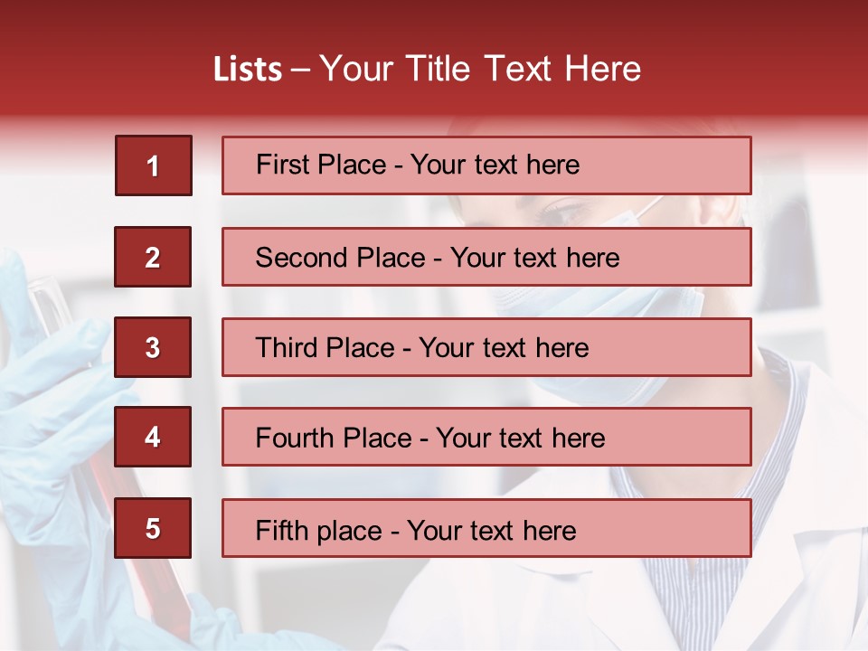 Healthcare Tube Care PowerPoint Template