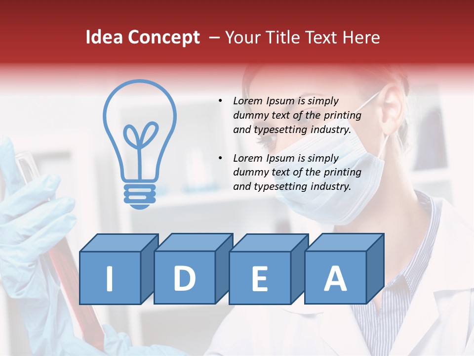 Healthcare Tube Care PowerPoint Template