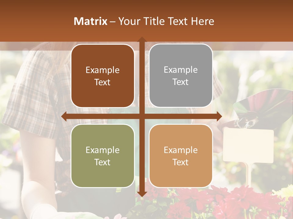 Flower Agriculture Workwear PowerPoint Template