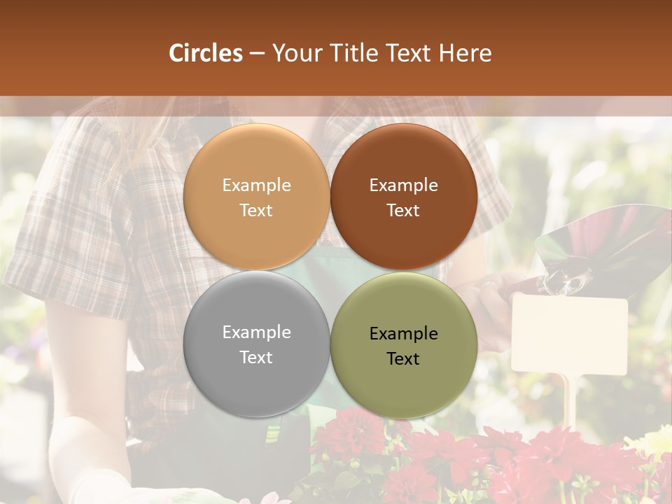 Flower Agriculture Workwear PowerPoint Template