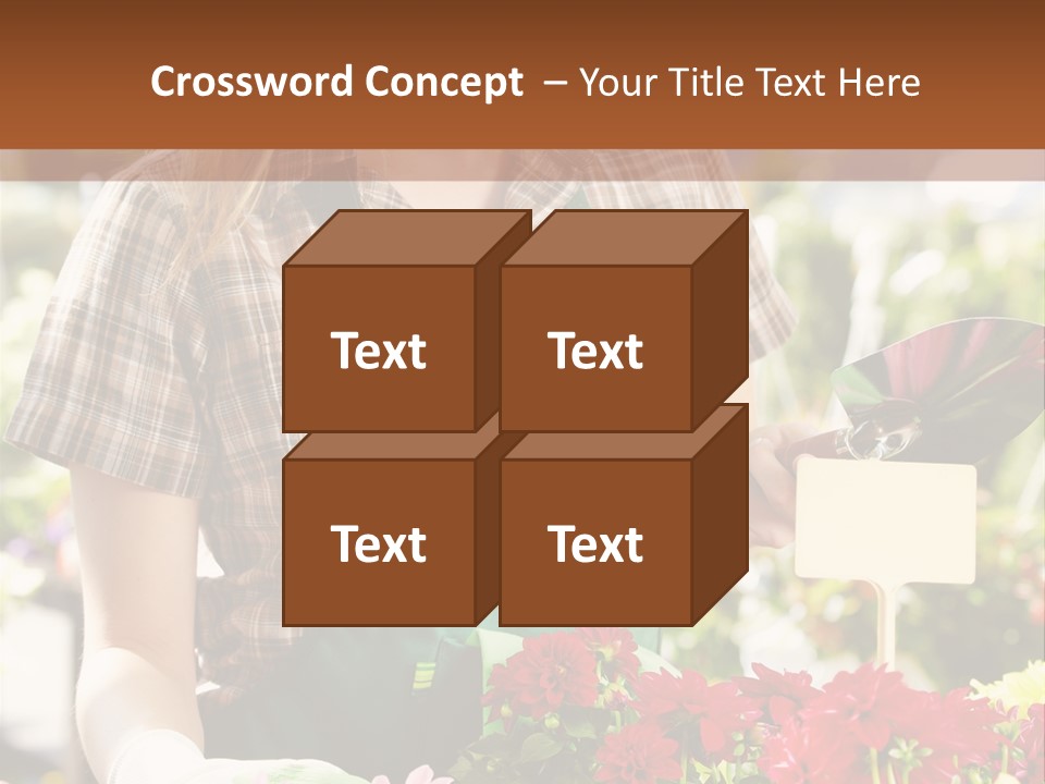 Flower Agriculture Workwear PowerPoint Template