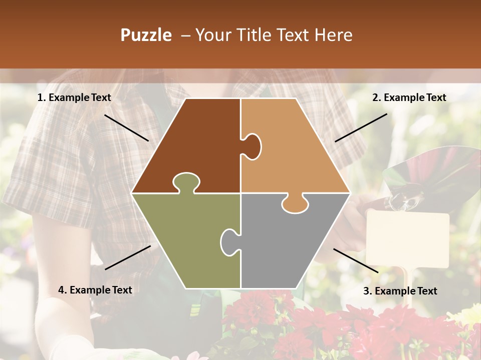 Flower Agriculture Workwear PowerPoint Template