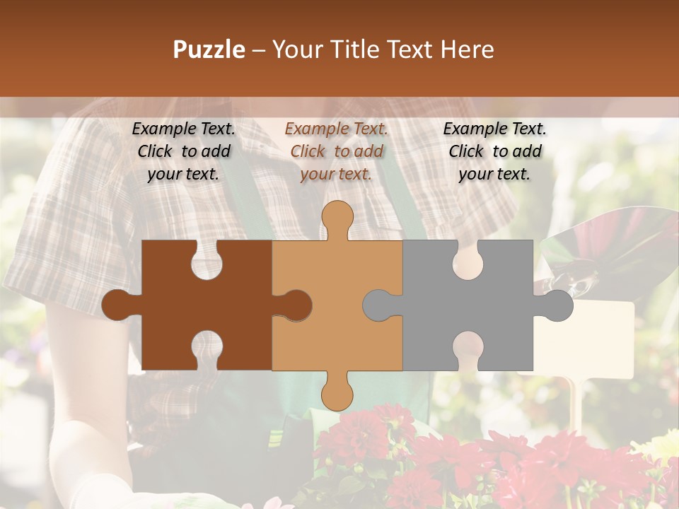 Flower Agriculture Workwear PowerPoint Template