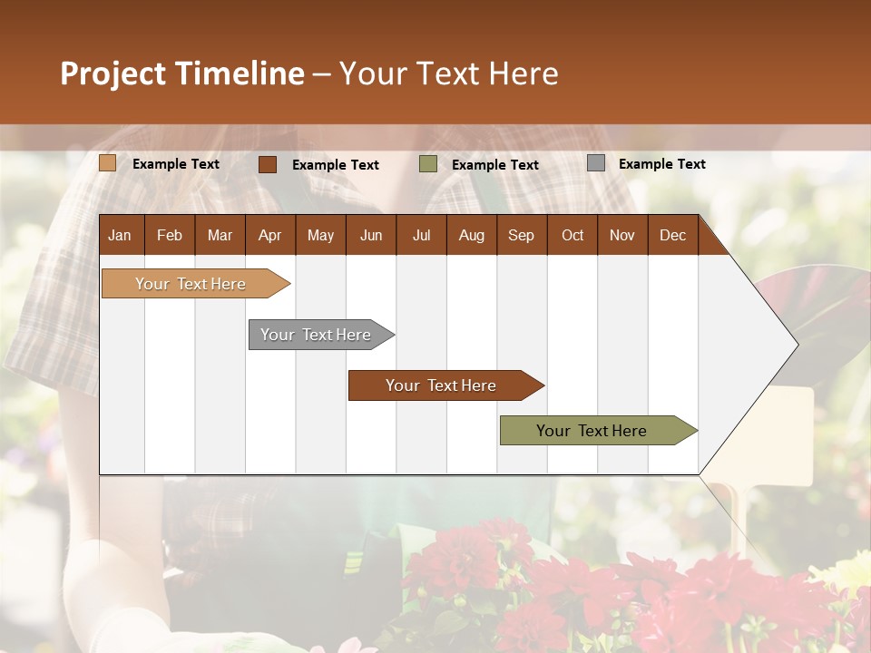 Flower Agriculture Workwear PowerPoint Template