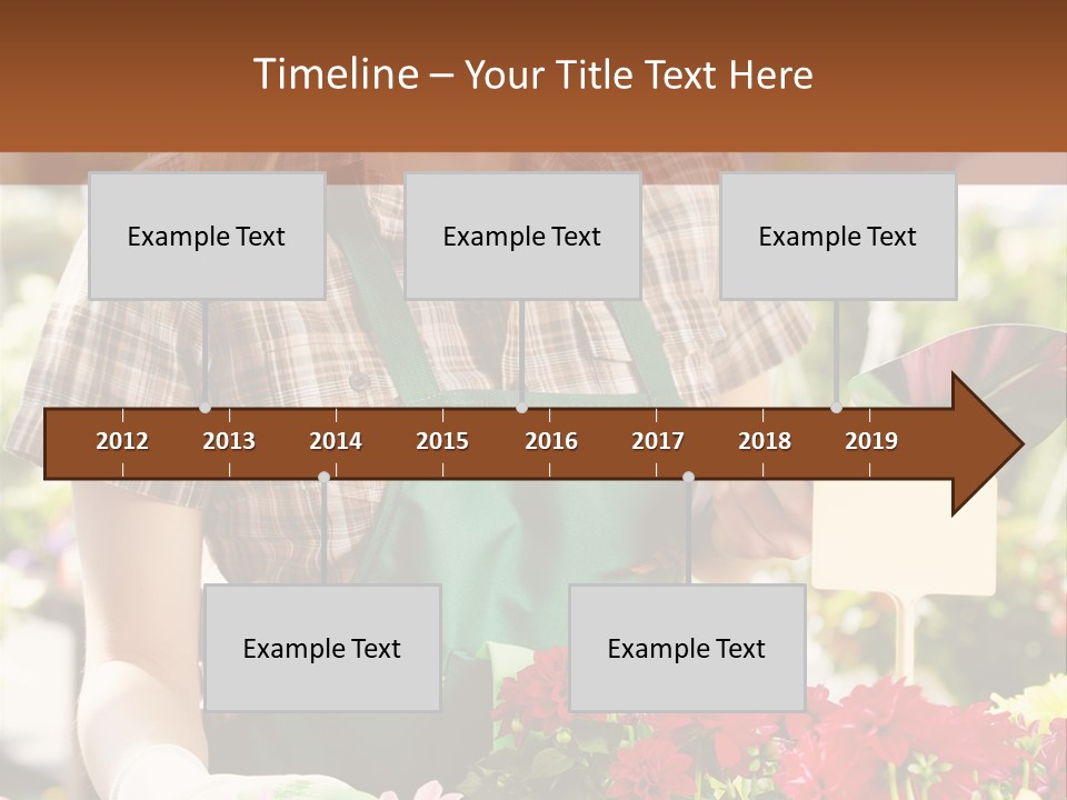 Flower Agriculture Workwear PowerPoint Template