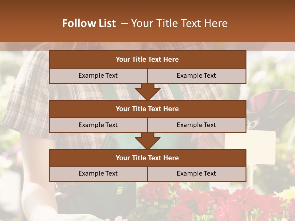 Flower Agriculture Workwear PowerPoint Template