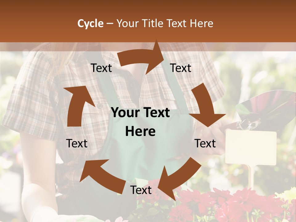 Flower Agriculture Workwear PowerPoint Template