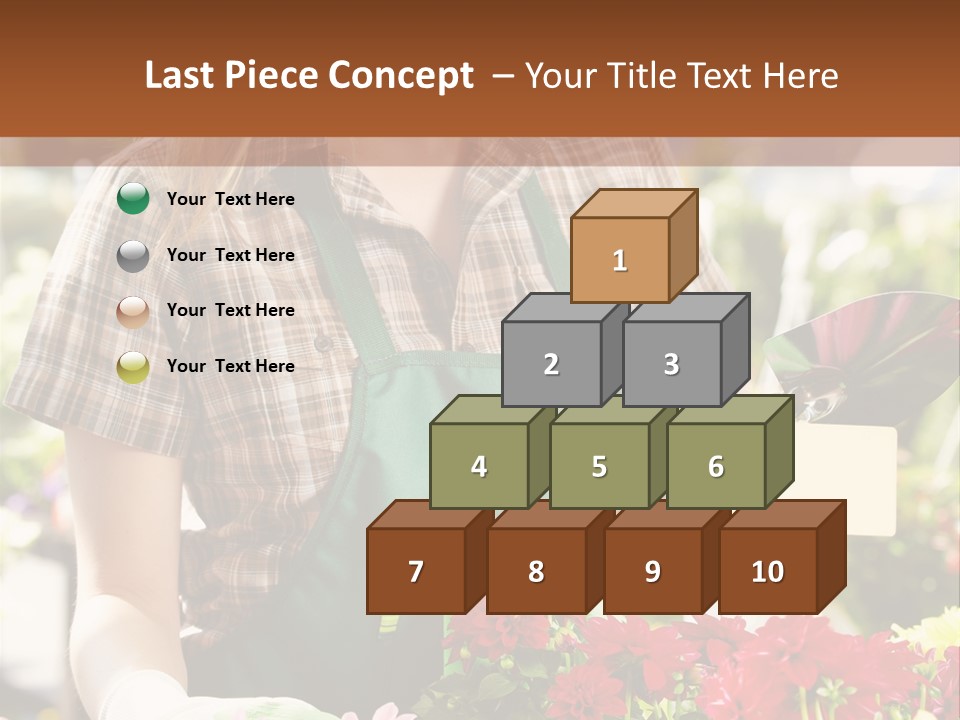 Flower Agriculture Workwear PowerPoint Template