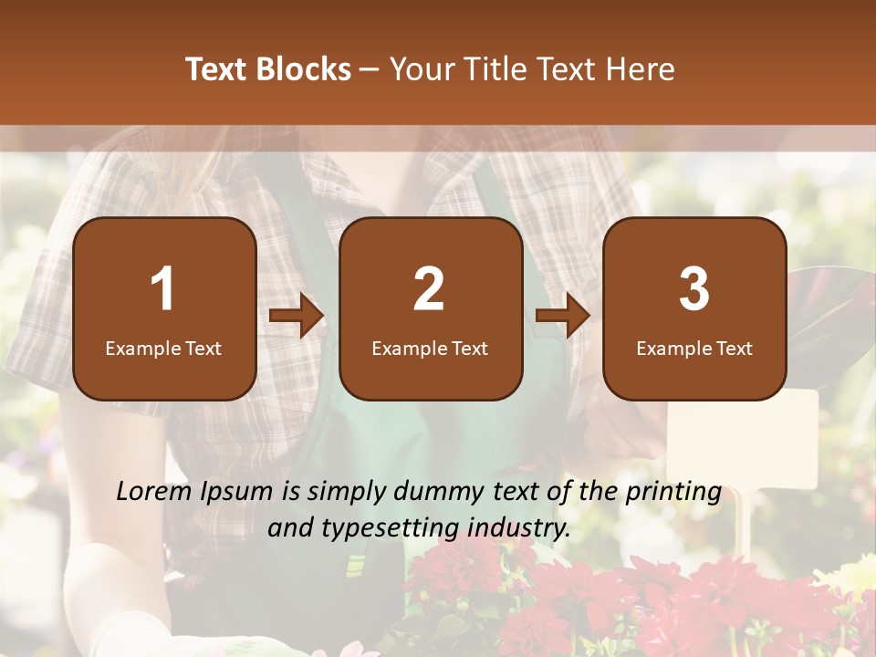 Flower Agriculture Workwear PowerPoint Template