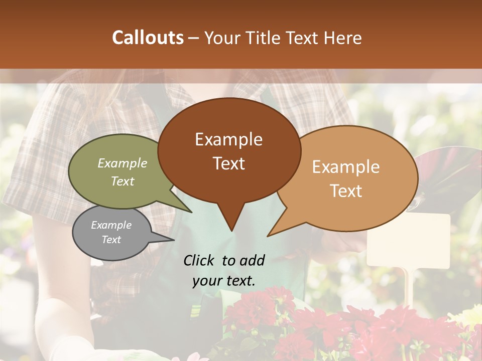 Flower Agriculture Workwear PowerPoint Template