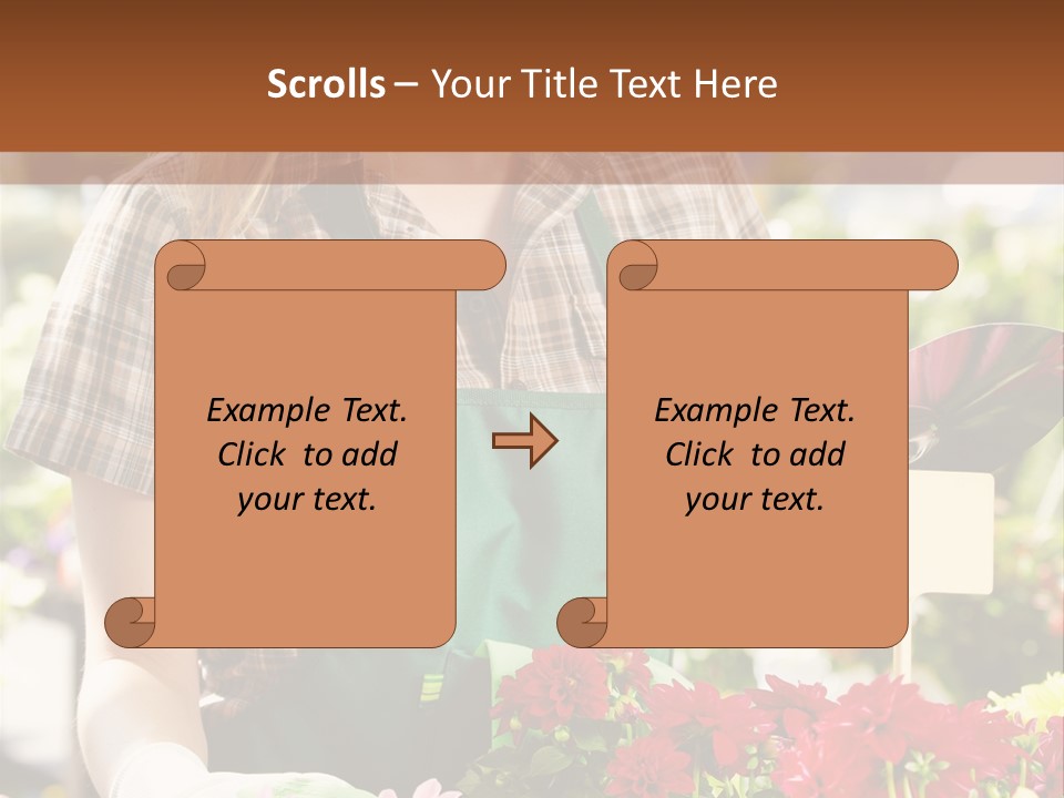 Flower Agriculture Workwear PowerPoint Template