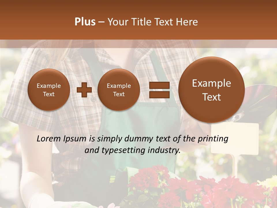 Flower Agriculture Workwear PowerPoint Template