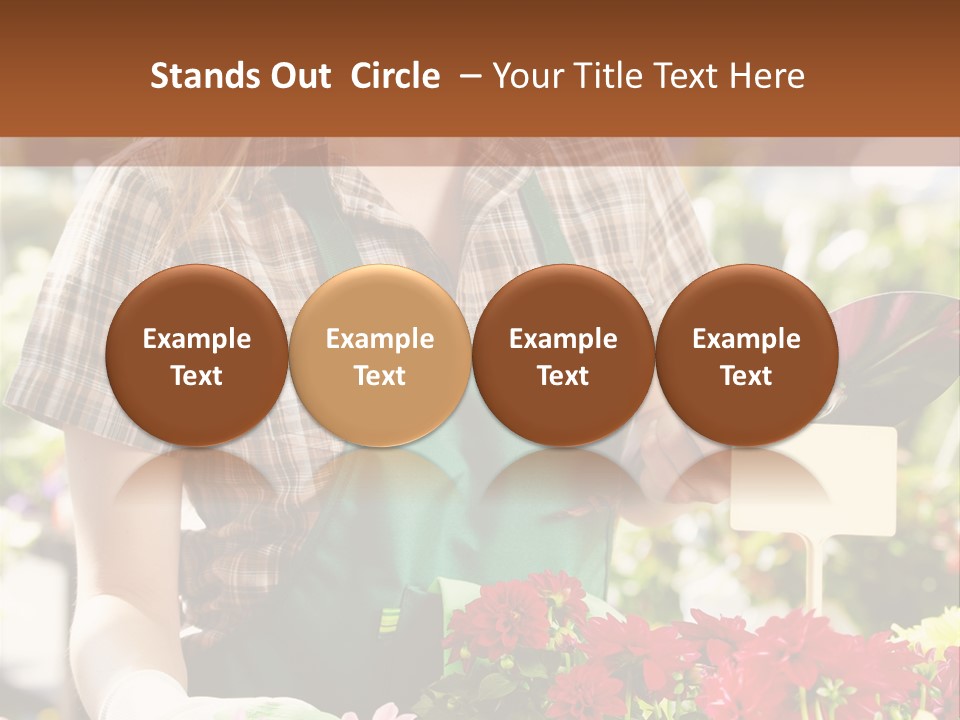 Flower Agriculture Workwear PowerPoint Template