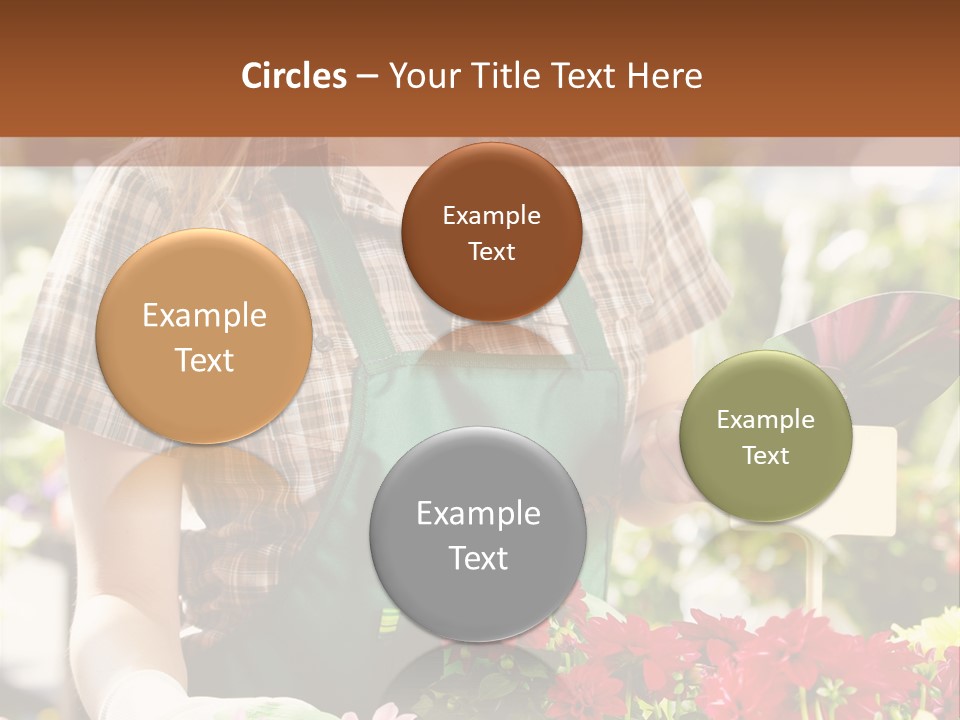 Flower Agriculture Workwear PowerPoint Template
