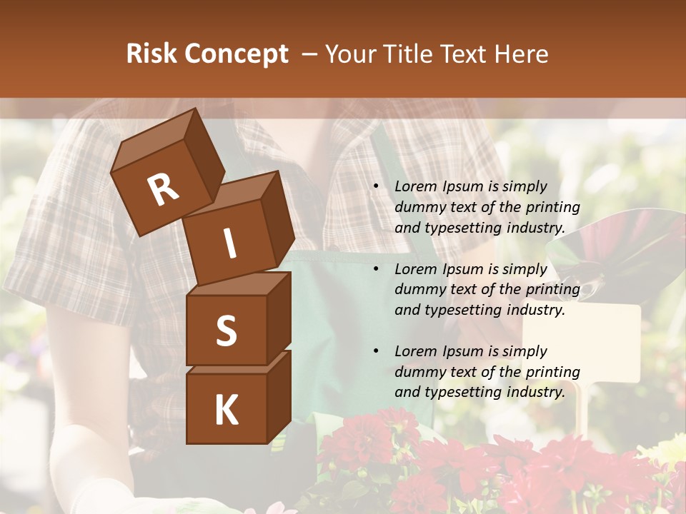 Flower Agriculture Workwear PowerPoint Template